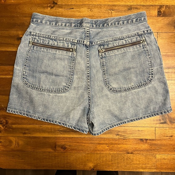 Madewell L 30 Denim Shorts Back Zipper Pockets - Picture 3 of 4